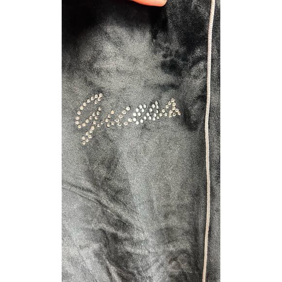Guess Deck Velour Woman Jogger Black Size XL NWT $49 - Picture 6 of 11